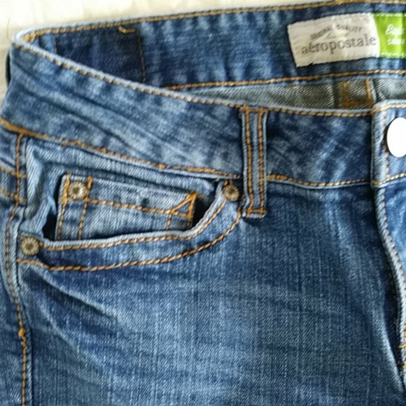 Aeropostale Bayla Skinny Distressed Jeans 3/4 J - Picture 8 of 15